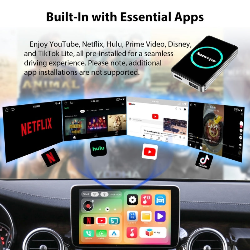 Lamtto Rc26 Youtube,netflix,carplay,android auto et 8 apps installés